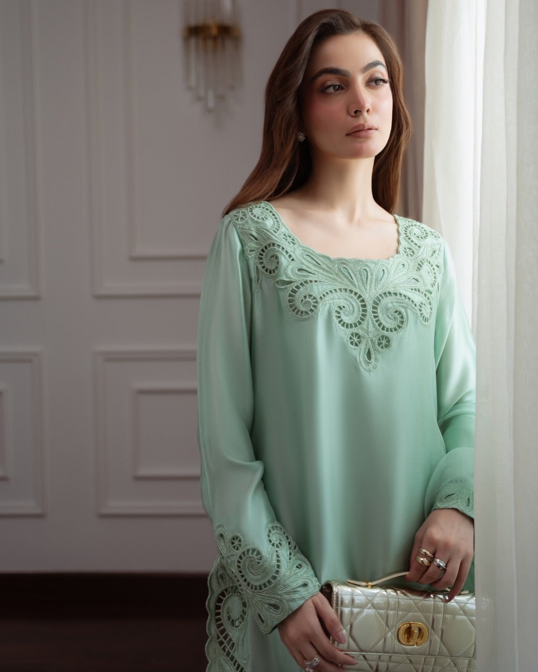 Pastel Mint Elegance Ensemble