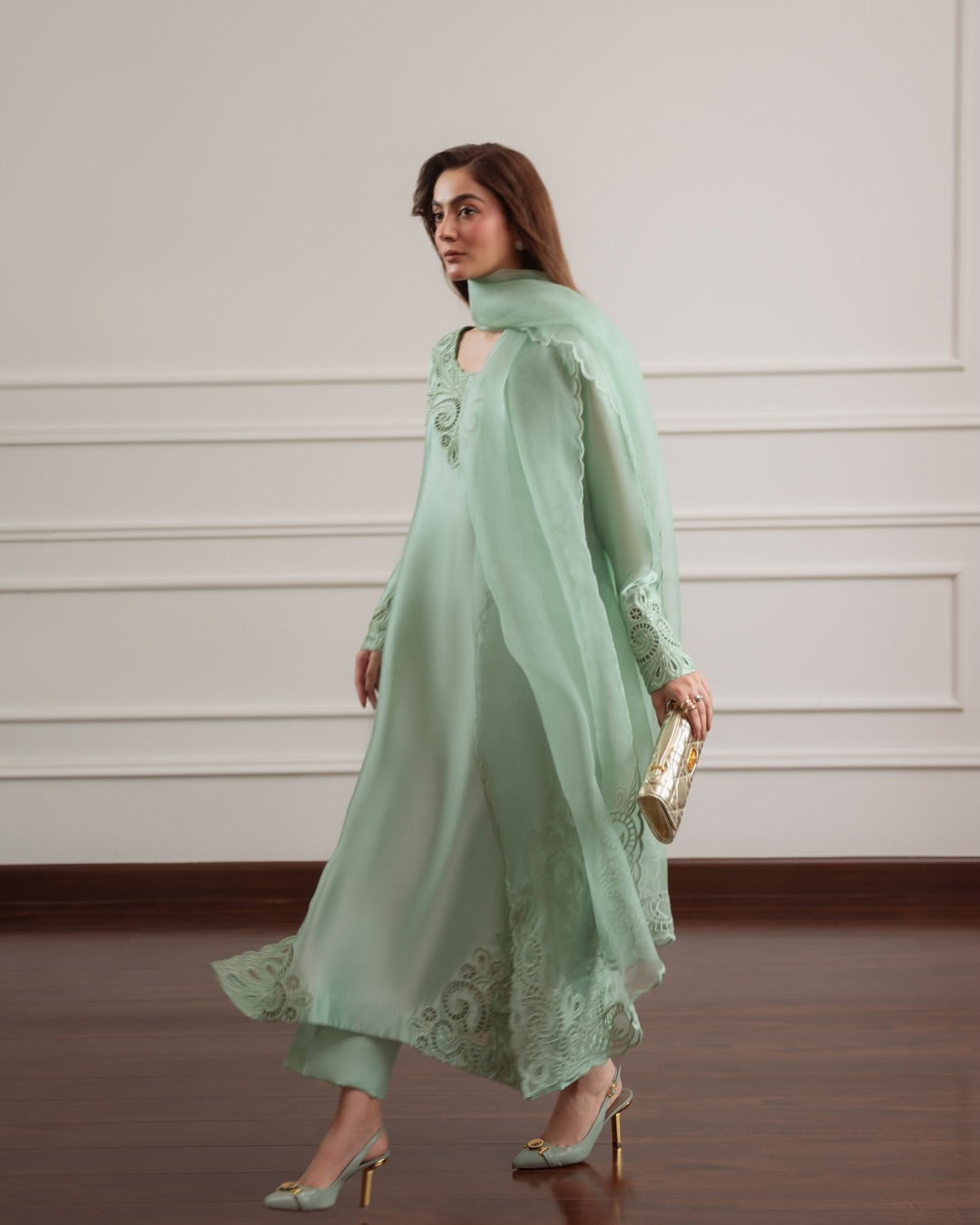 Pastel Mint Elegance Ensemble