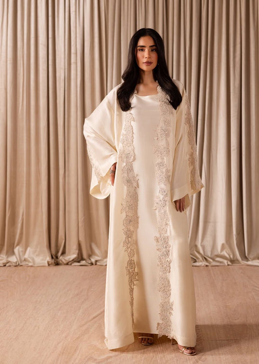 Ivory Embroidered Kaftan