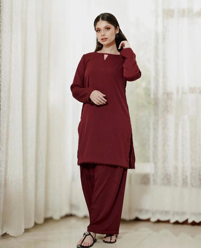 Maroon Co-ords set 2 PC.
