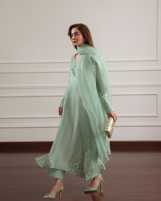 Pastel Mint Elegance Ensemble
